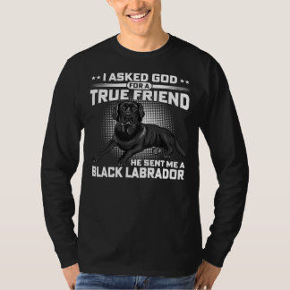 Besitzer des schwarzen Labrador Retriever Hundes, T-Shirt