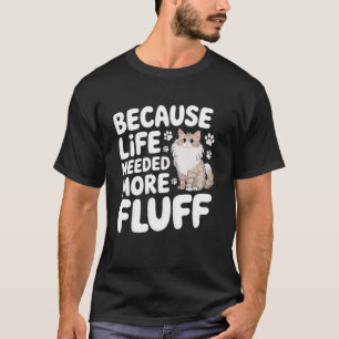 Besitzer einer sibirischen Katze streichelt sibiri T-Shirt