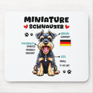 Besitzer eines Miniature Schnauzers Lustiger Minia Mousepad