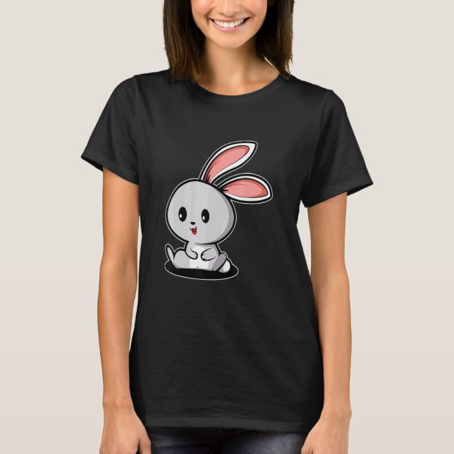 Besitzer eines sitzenden Hasen T-Shirt (Vorderseite)