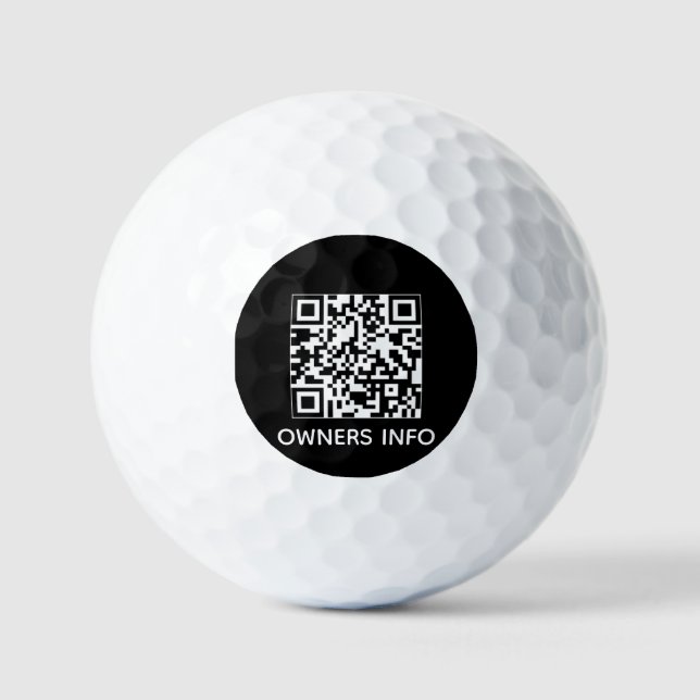 Besitzer Kontaktinformationen benutzerdefinierte Q Golfball (Vorderseite)