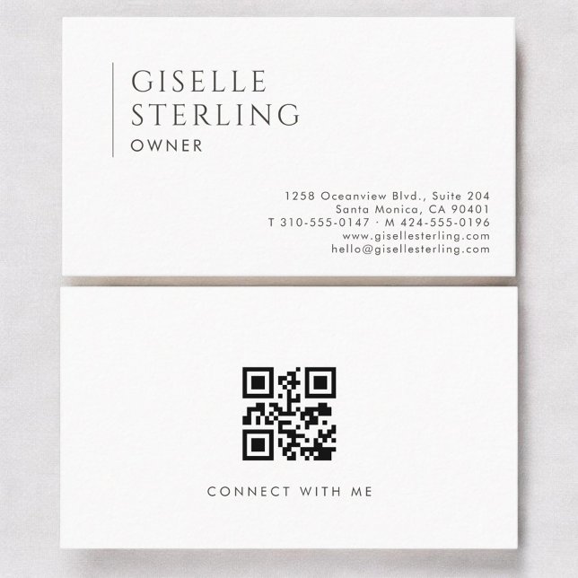 Besitzer Modernes Professionelles QR-Code Visitenkarte (Von Creator hochgeladen)