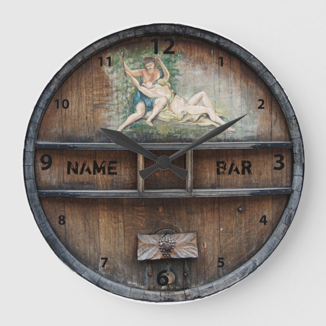 Besitzer oder Kunde einer Bar oder eines Pubs Uhr (Vorderseite)