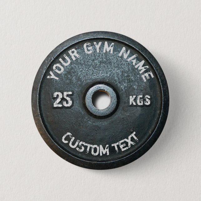 Besitzer oder Nutzer eines Vintage-Fitnessstudios  Button (Vorderseite)