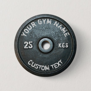Besitzer oder Nutzer eines Vintage-Fitnessstudios  Button