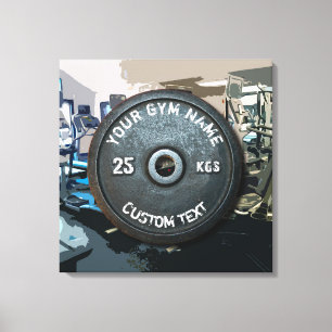 Besitzer oder Nutzer eines Vintage-Fitnessstudios Leinwanddruck