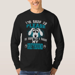 Besitzer von Funny Greyhound Dog T-Shirt