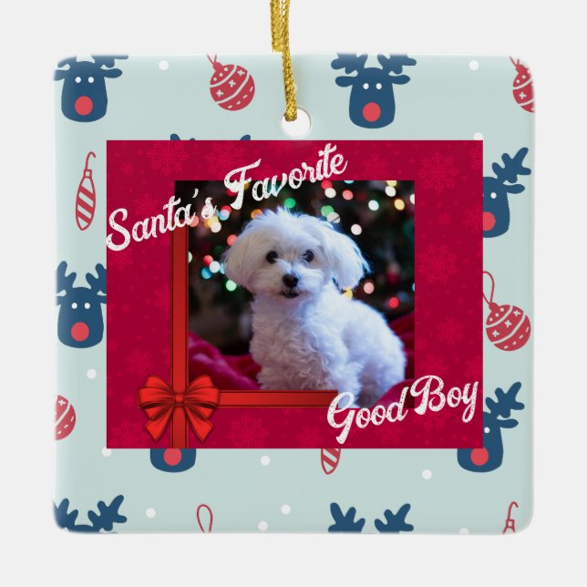 Besitzer von personalisierten Weihnachtsschmuck (Vorderseite)