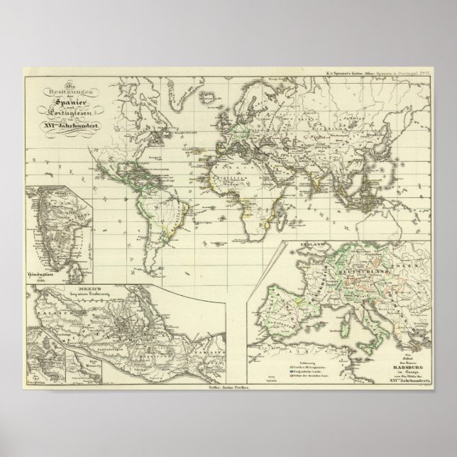 Besitzungen der Spanier Poster (Vorne)