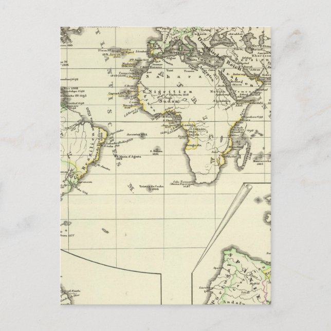 Besitzungen der Spanier Postkarte (Vorderseite)