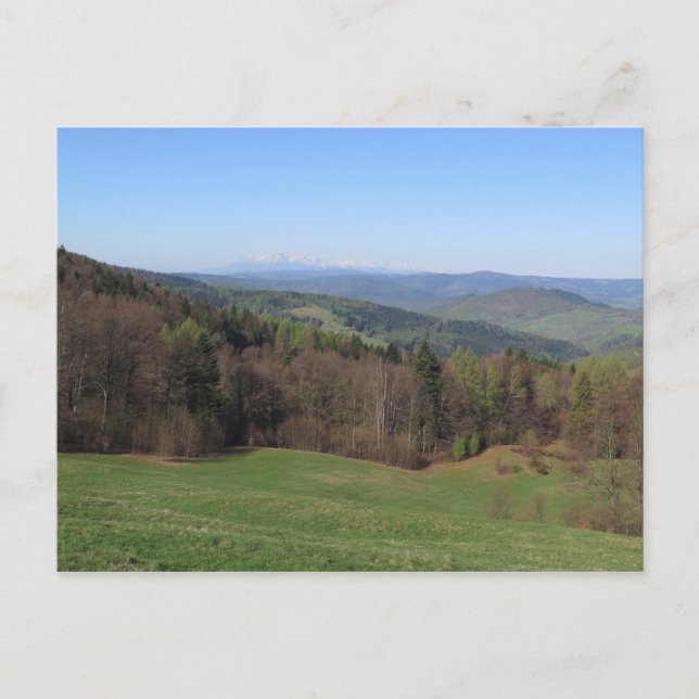 Beskid Sadecki Spring Postkarte (Vorderseite)