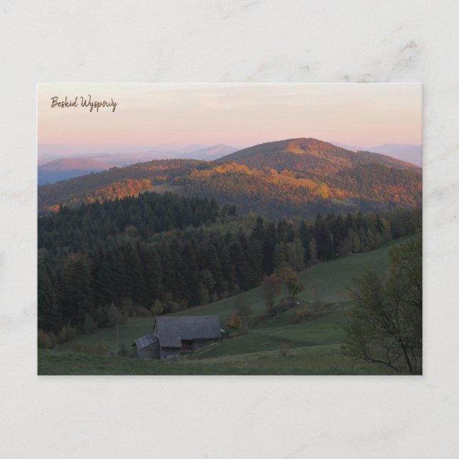 Beskid Wyspowy Postkarte (Vorderseite)