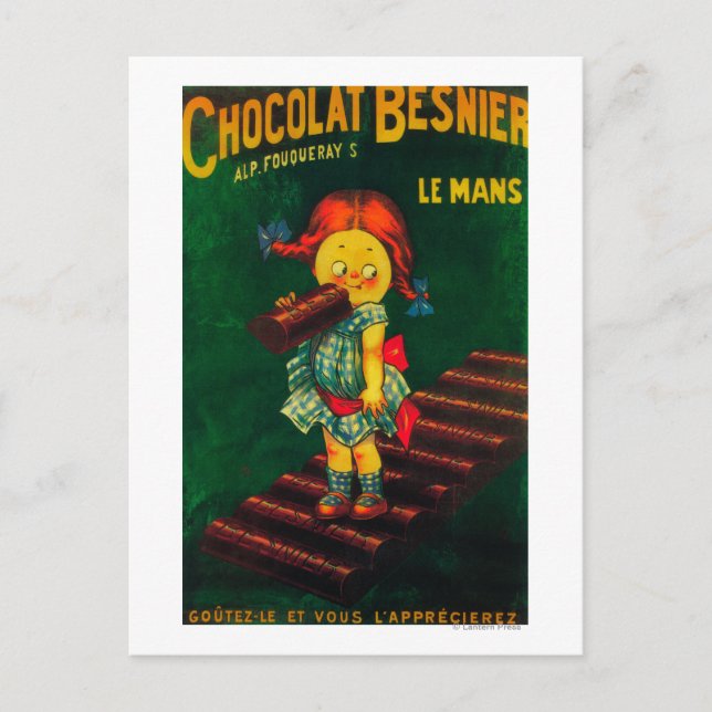 Besnier Chocolate Promotionposter Postkarte (Vorderseite)