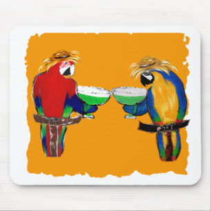 Besoffene Papageien Mousepad