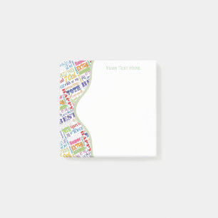 Besondere 70. Geburtstagsparty Personalisierte Ges Post-it Klebezettel