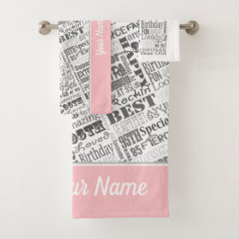 Besondere 95. Geburtstagsparty Personalisierte Ges Badhandtuch Set