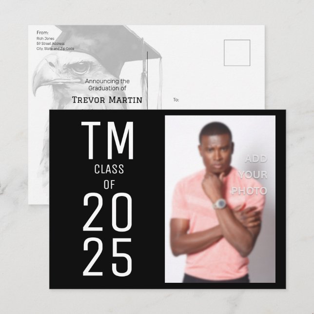 Besondere Abschluss Einladung Postkarten (Vorne/Hinten)