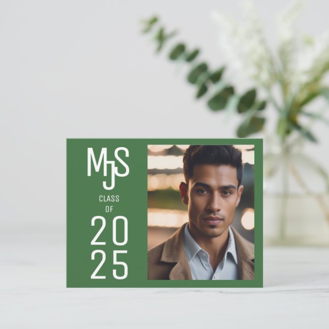 Besondere Abschluss Einladung Postkarten (Stehend Vorderseite)