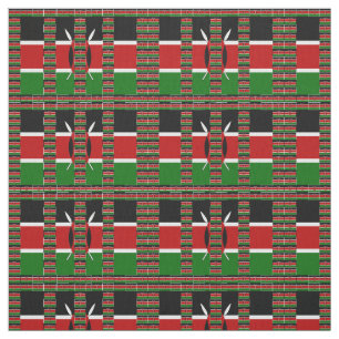 Besondere Anlass Black Red Green Kenya Stoff
