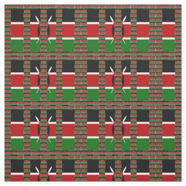 Besondere Anlass Black Red Green Kenya Stoff (Muster)