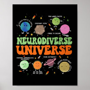 Besondere Aufmerksamkeit für Neurodiverses Univers Poster