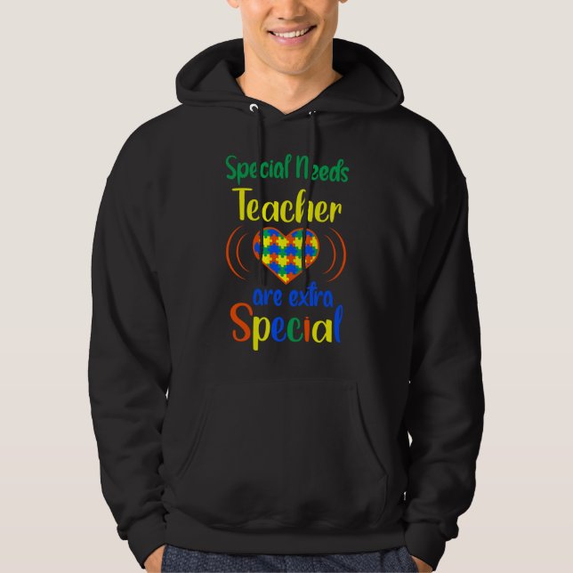 Besondere Bedürfnisse Lehrer Autismus Bewusstsein Hoodie (Vorderseite)