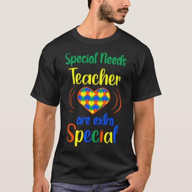 Besondere Bedürfnisse Lehrer Autismus Bewusstsein T-Shirt (Vorderseite)
