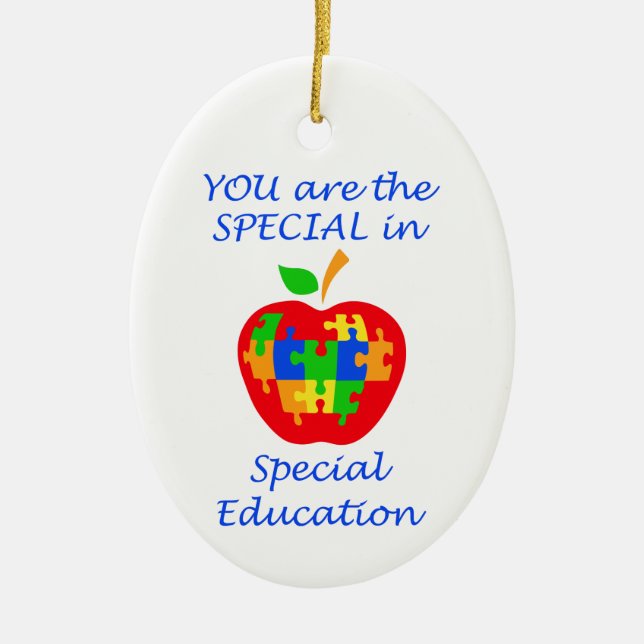 Besondere Bildung Keramik Ornament (Vorne)