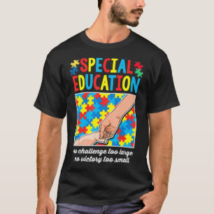 Besondere Bildung Lehrer Autismus Bewusstsein T-Shirt