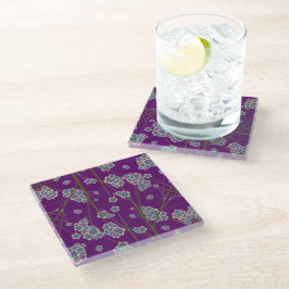 Besondere Branchen Amethyst Glass Untersetzer