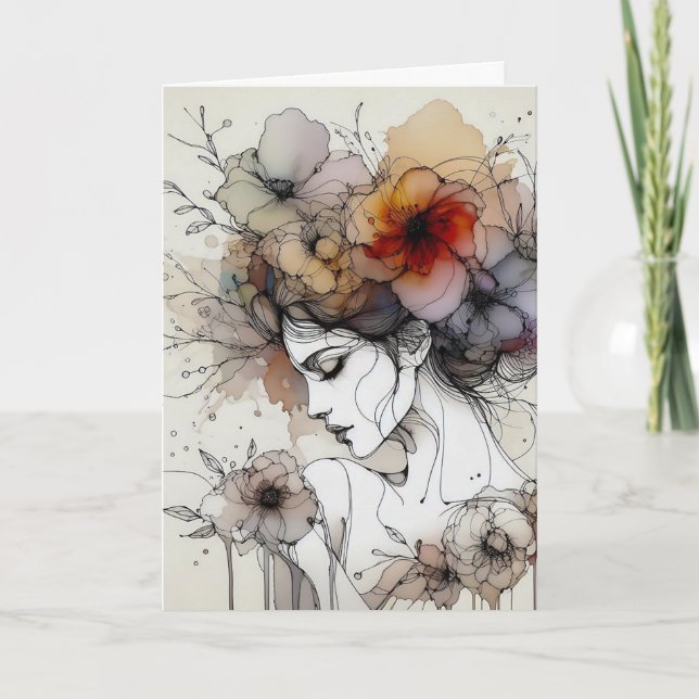 BESONDERE DAUGHTERKARTE DANKESKARTE (Vorderseite)