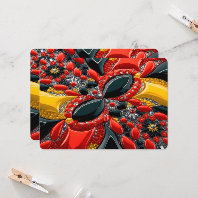 Besondere Einladungen für Deutschland Design (Vorderseite/Rückseite Beispiel)