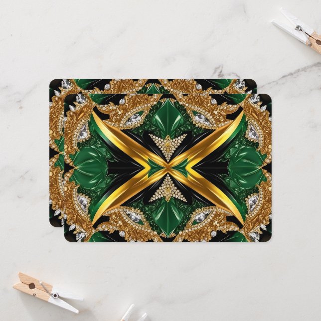 Besondere Einladungen für Jamaica Design (Vorderseite/Rückseite Beispiel)
