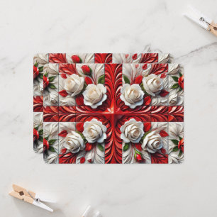 Besondere Einladungen mit englischen Rose