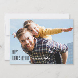 Besondere Foto-Karte für den Vater des Gedächtniss Feiertagskarte