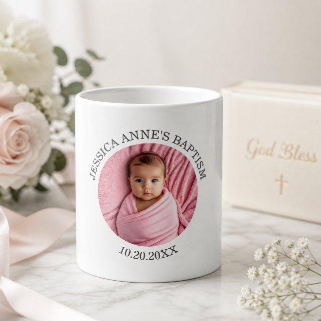 Besondere Foto Mädchen Taufgeschenk Kaffeetasse (Von Creator hochgeladen)
