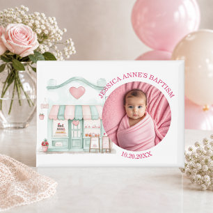 Besondere Foto Mädchen Taufgeschenk Magnet