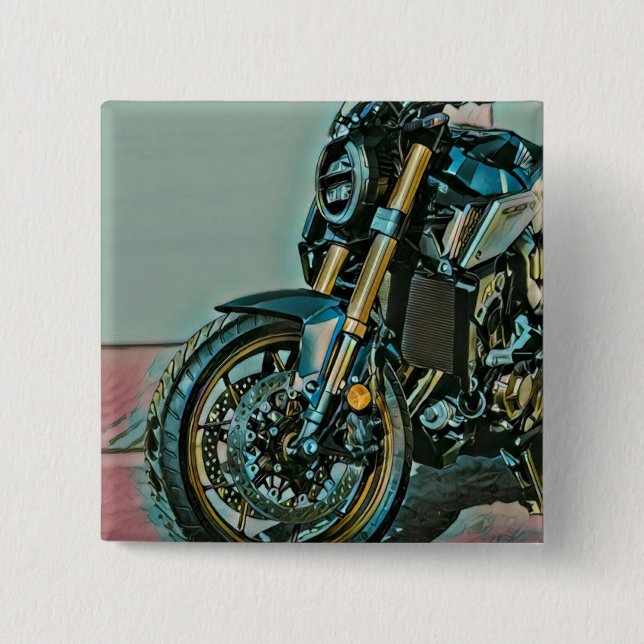 Besondere Geschenke für Motorradfahrer Button (Vorderseite)