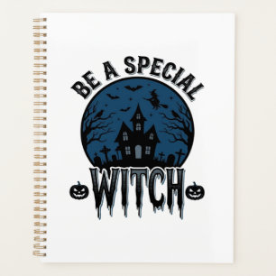 Besondere Hexen Halloween Vintage Gravur Design_1 Planer
