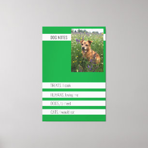 Besondere Hundeschriften Ironic Mini Padfolio Leinwanddruck