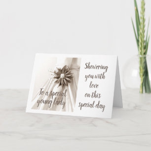 *BESONDERE JUNGE LADY* SHOWER GRATULALALALALATIONS EINLADUNG