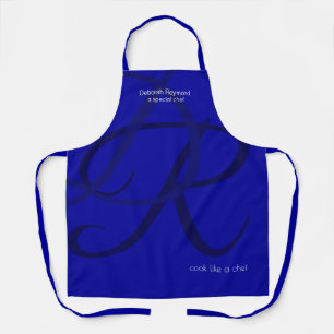 Besondere Koch Monogram Blue Schürze