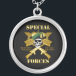 Besondere Kräfte Versilberte Kette<br><div class="desc">" Kundenspezifisches Kleid und Geschenke für unsere "besonderen Kräfte". Ausrüstungsbeschreibungen das Auslesebarett, die Querpfeile, die Gewehre und der Schädel. Verwirrung mit dem Besten, die wie die Erholung!"</div>