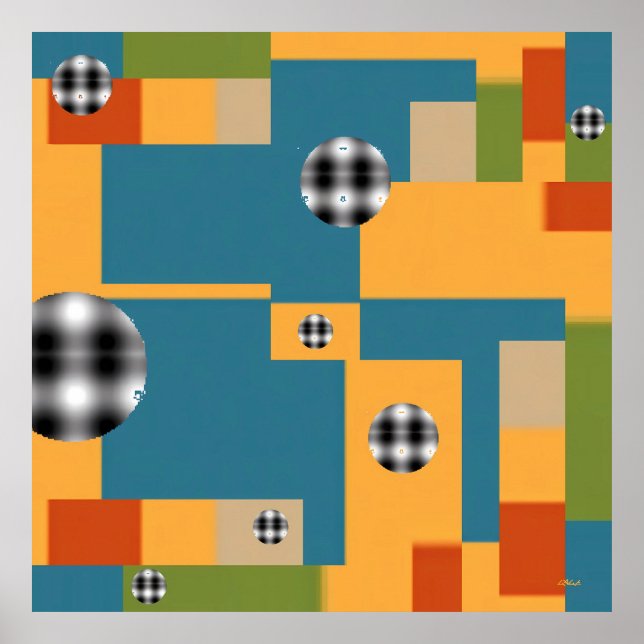 Besondere Leute - Ken Gage Abstrakte Kunst Poster (Vorne)