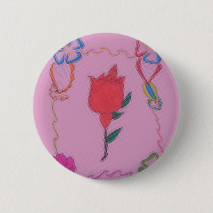 Besondere Liebliche Rose Süße Baby Rosa Farben Button