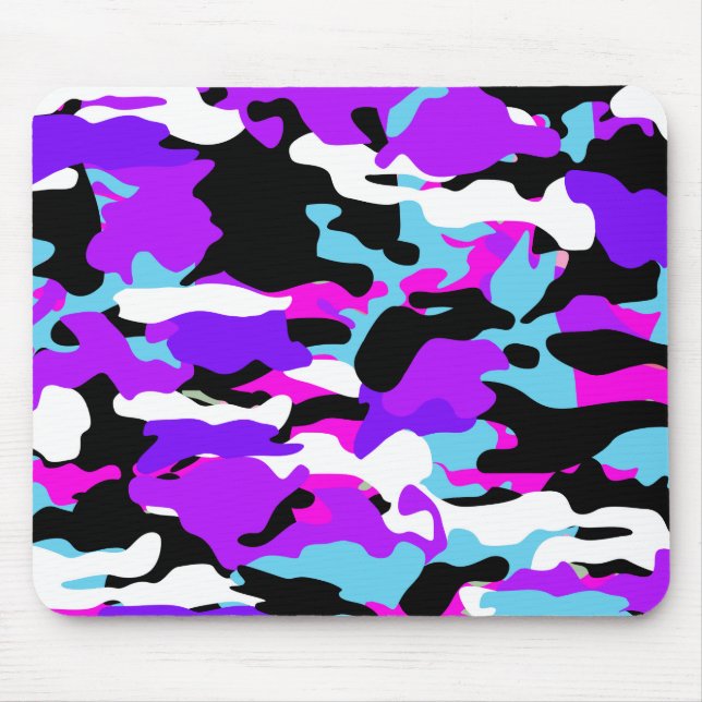 Besondere Lila Camouflage Mousepad (Vorne)