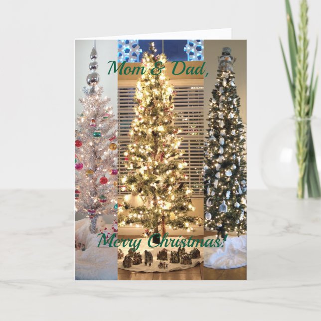 Besondere, Mama und Vater, Weihnachten Karte (Vorderseite)