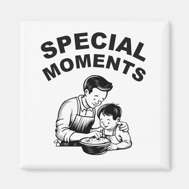 Besondere Momente Vatertag Magnet (Vorne)