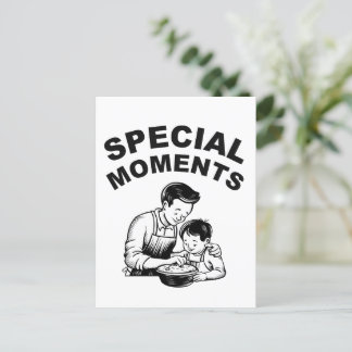 Besondere Momente Vatertag Postkarte