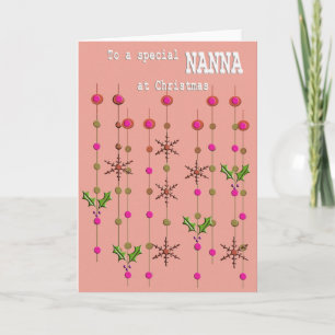 Besondere Nanna auf Weihnachtskarte Feiertagskarte